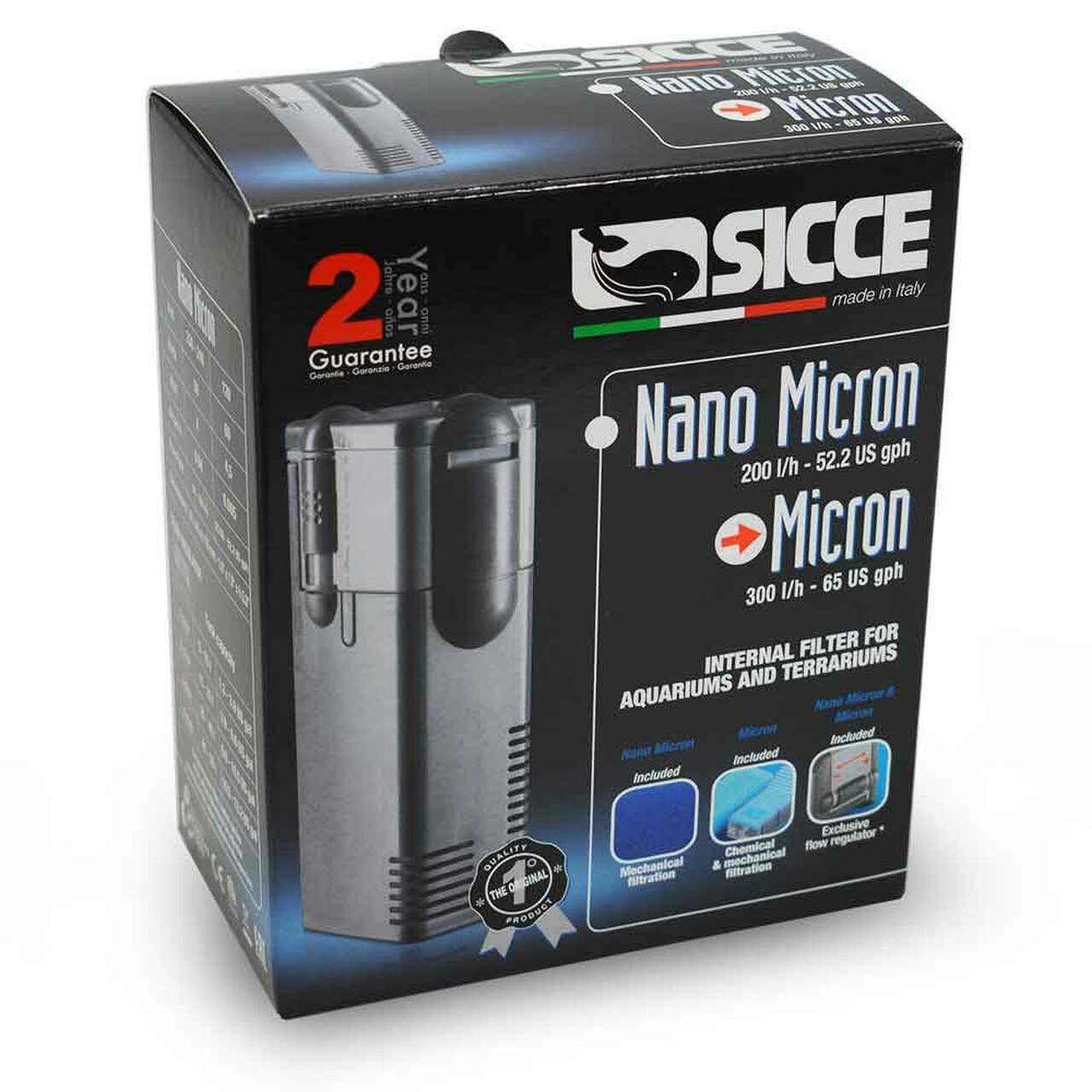 SICCE MICRON INTERNAL FILTER SUBMERSIBLE WATER   65 GPH  SIC160