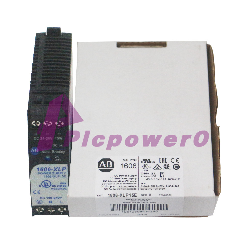 Brand New Allen Bradley 1606-XLP15E Compact Power Supply 24-28V DC