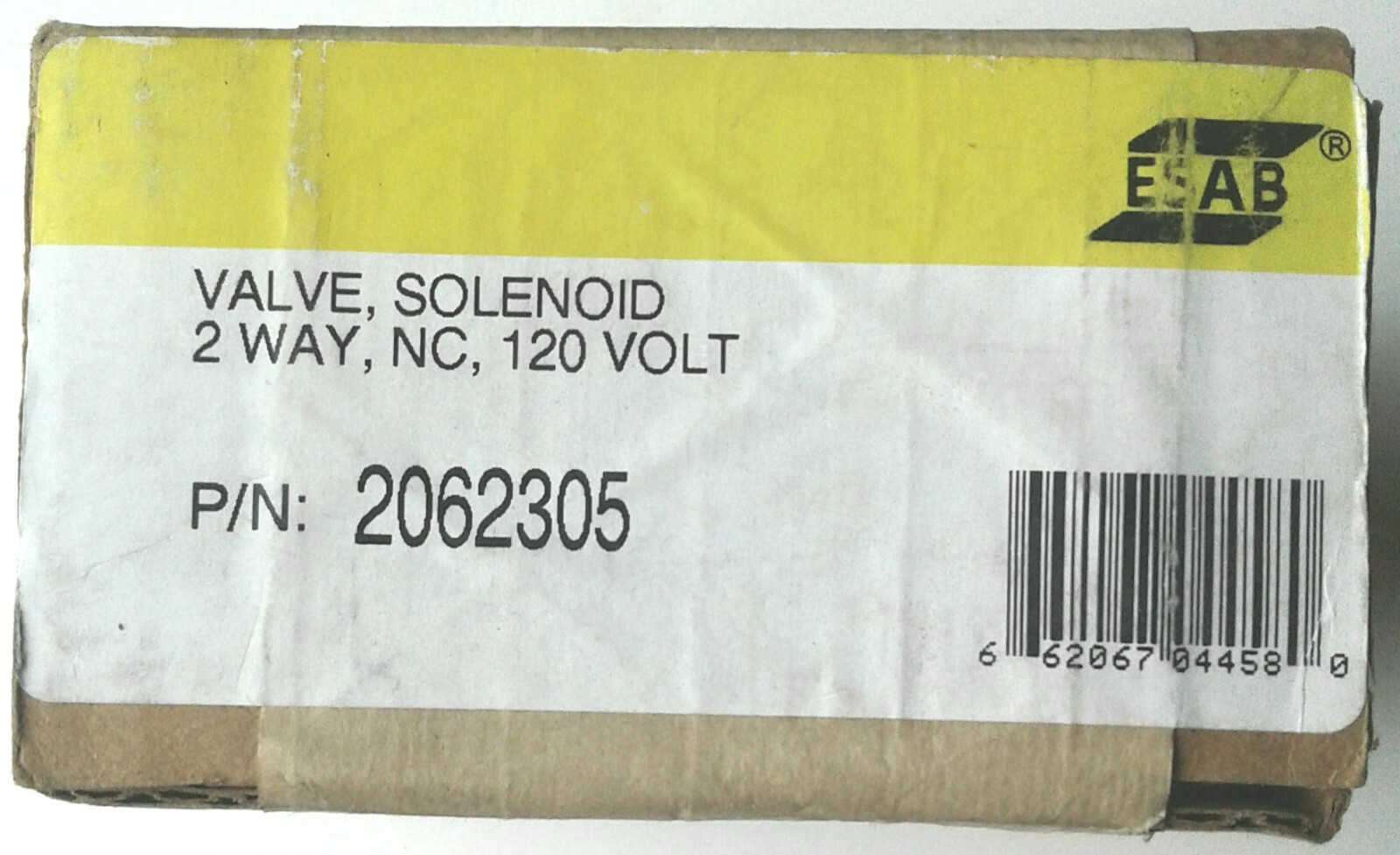 ESAB 2 WAY SOLENOID VALVE 120 volt NC 2062305 -NEW- Factory Sealed Free Shipping