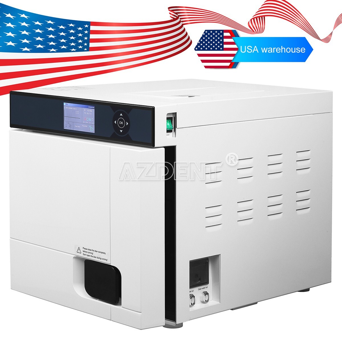 22L Class B Steam Sterilizer Dental Autoclave Pulsation vacuum With Printer