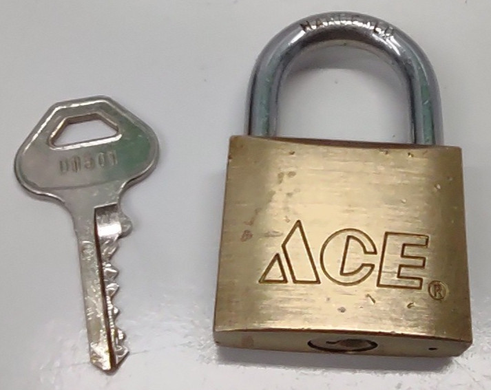 Ace Padlock Brass Hardened
