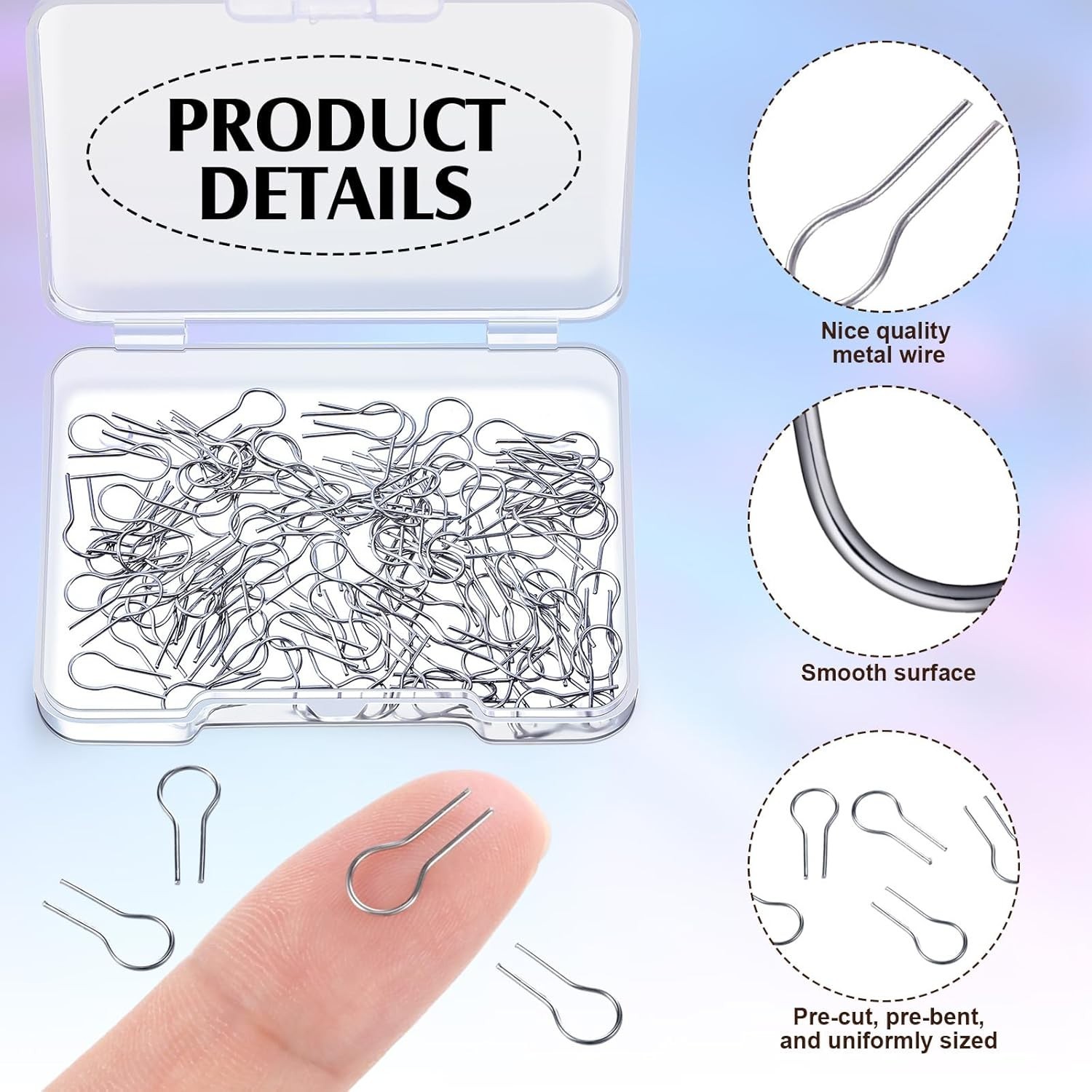 100Pcs Nichrome Wire High Temp Fusing Wire for Kiln High Fire Ceramic Wire Glass