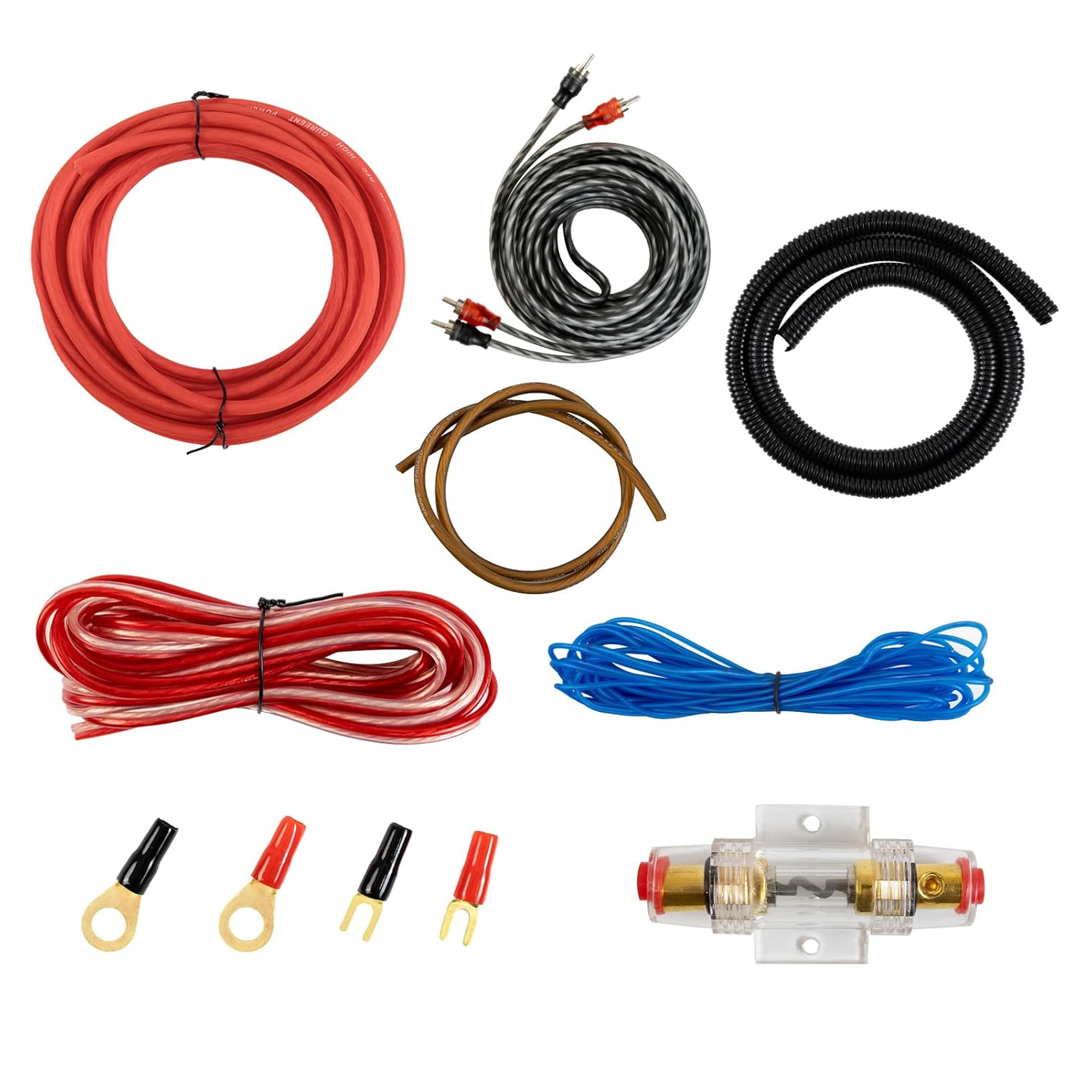 8 Gauge Complete Car Amplifier Installation Wiring Kit Subwoofer Amp Install Kit