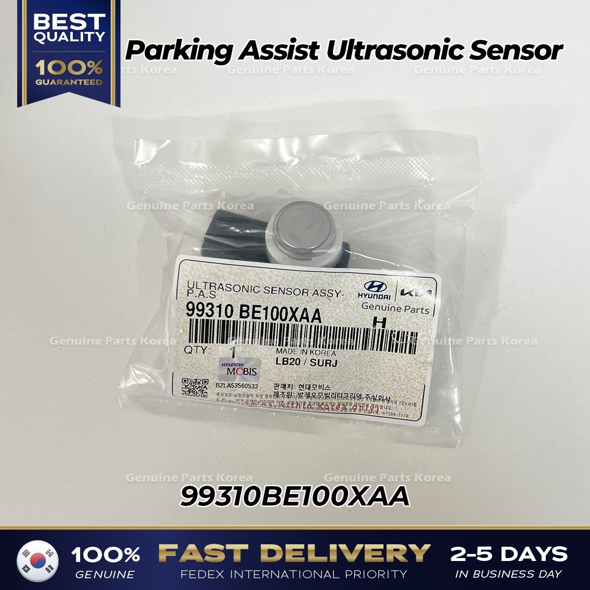 ⭐Genuine⭐ Parking Assist Ultrasonic Sensor 99310BE100XAA for Hyundai Santa Fe