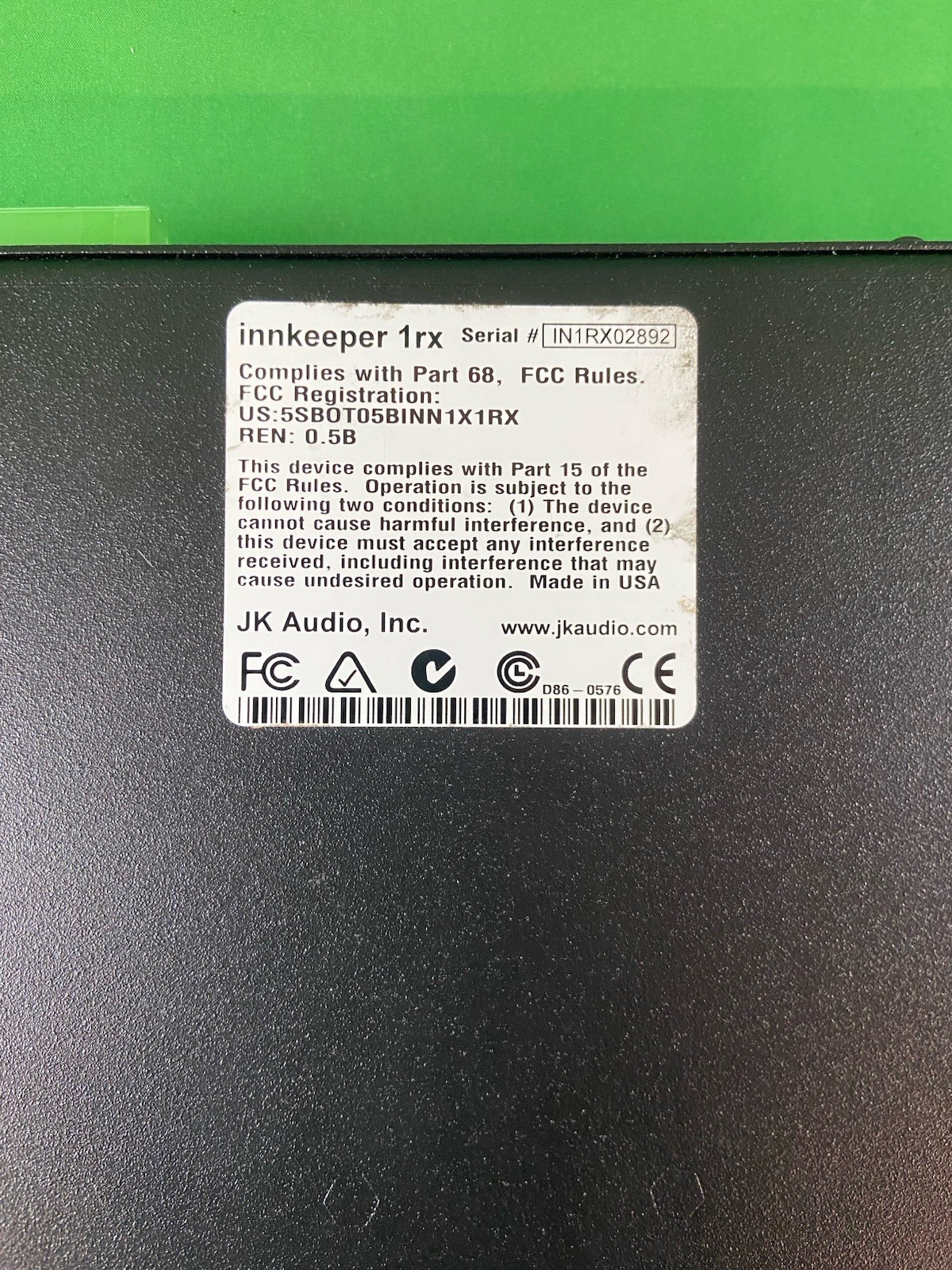 JK Audio Innkeeper 1rx Digital Hybrid