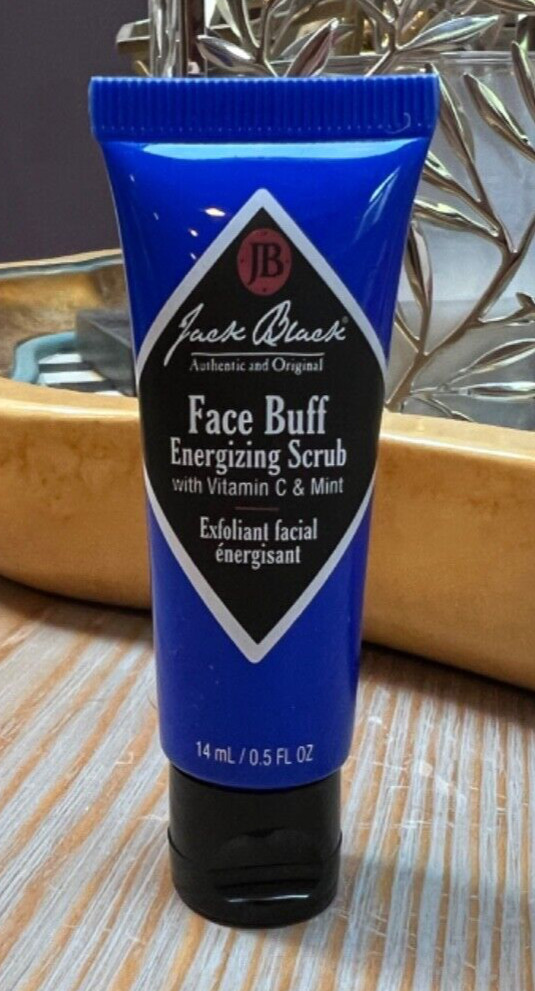Jack Black Face Buff Energizing Scrub travel size 14 ml / 0.5 oz sealed NEW