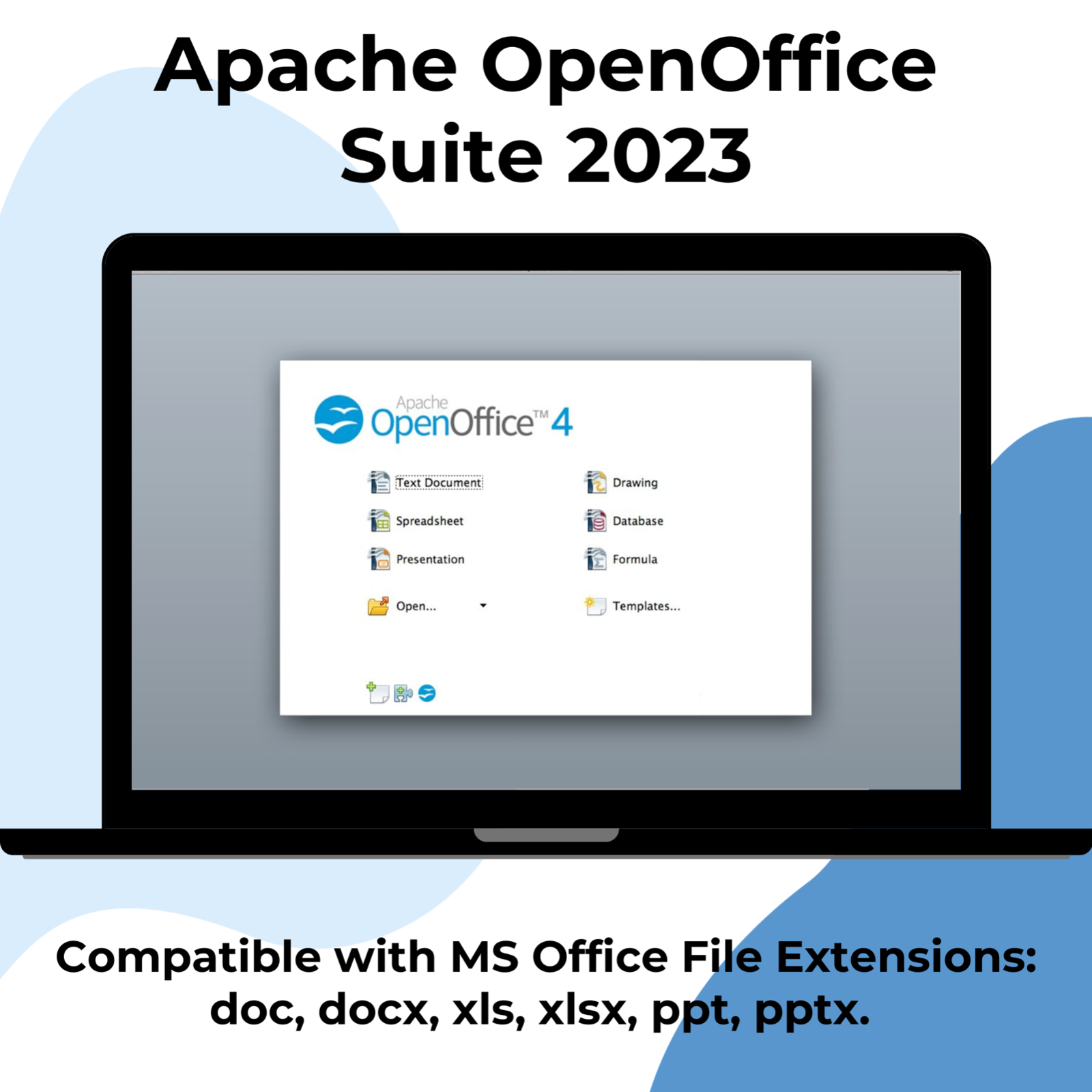 Open Office Software Suite for Windows & MAC | Freedom Edition 2023 - DVD-ROM