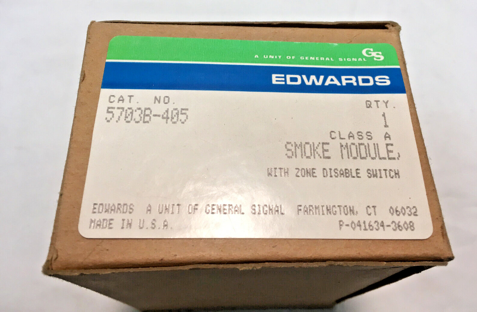 Edwards 5703B-405 Class A Smoke Module w/ Zone Disable Switch