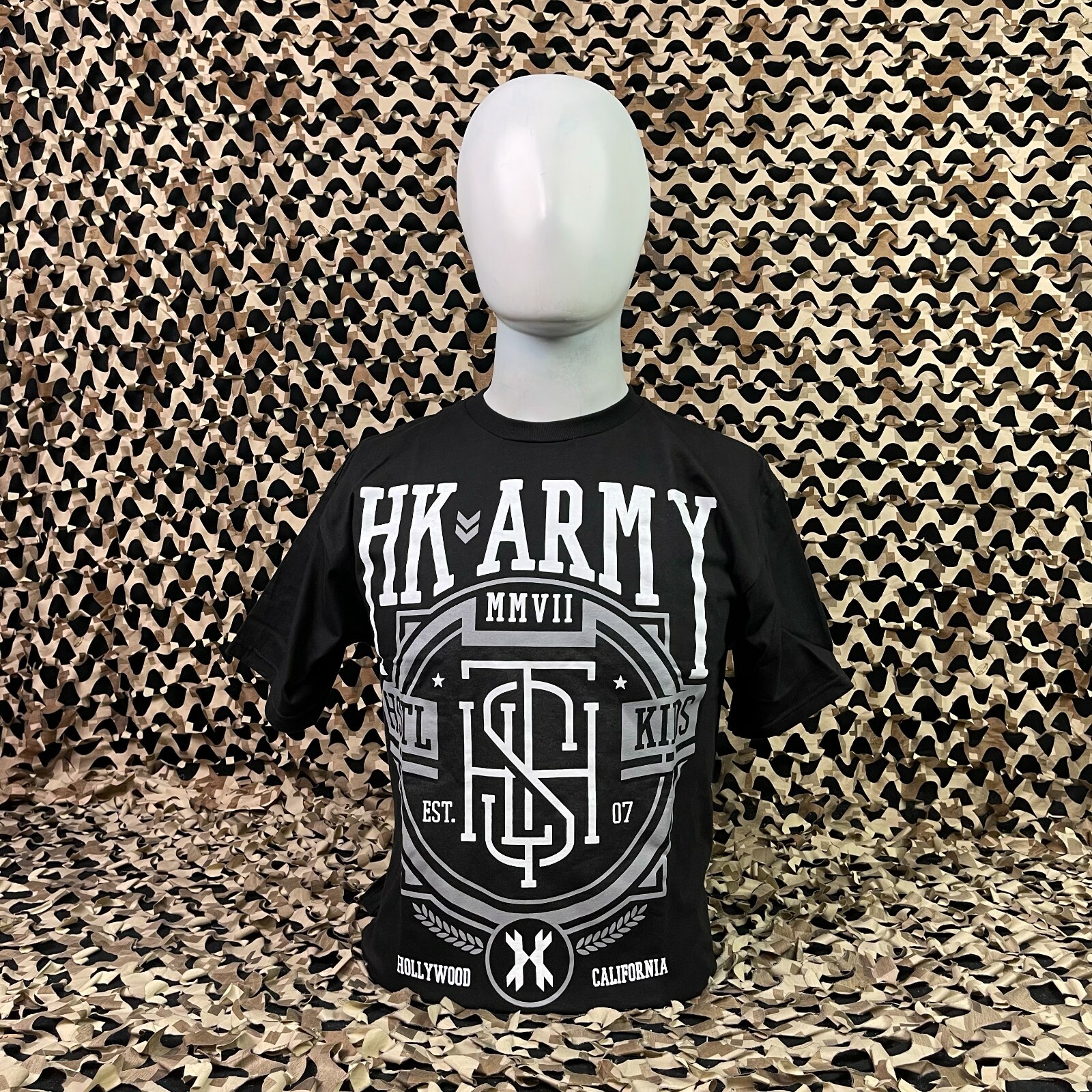 NEW HK Army Monogram 2 Paintball T-Shirt - Black - Medium