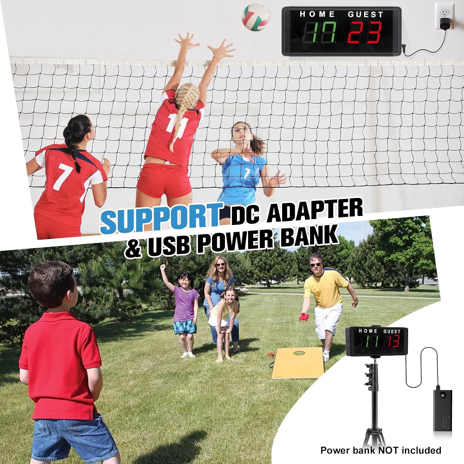 Digital LED Electronic Scoreboard with Remote Control and Tripod Medium Size