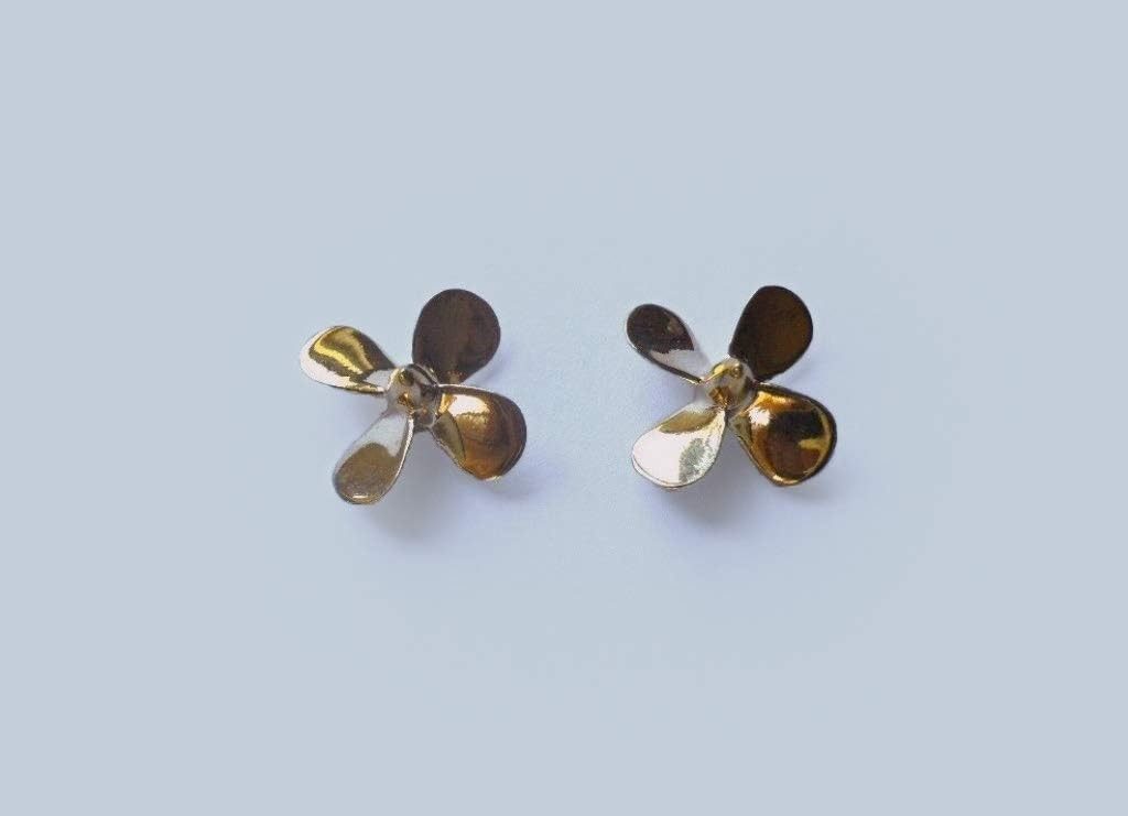 4 Blade Metal Display Boat Propeller Right Props 28mm Diameter 1