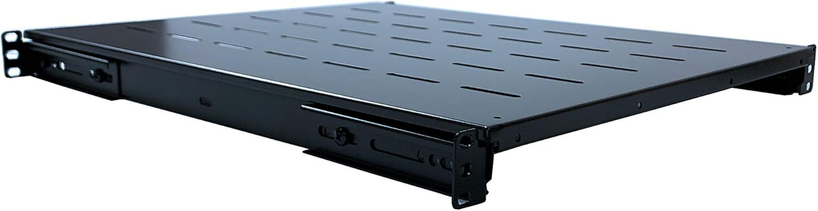 Adjustable 1U Rack Server Shelf for 19" 4 Post Network Racks (21.5-28" Depth)