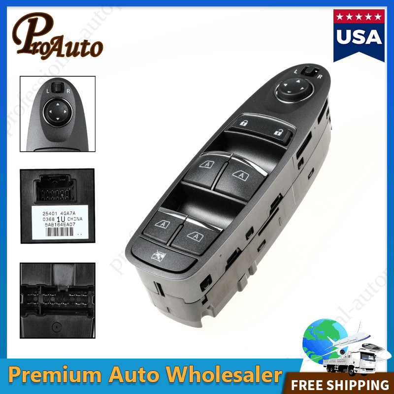 For Infiniti Q50 2014-2020 Front Left Driver Side Power Window Switch 254014GA7A