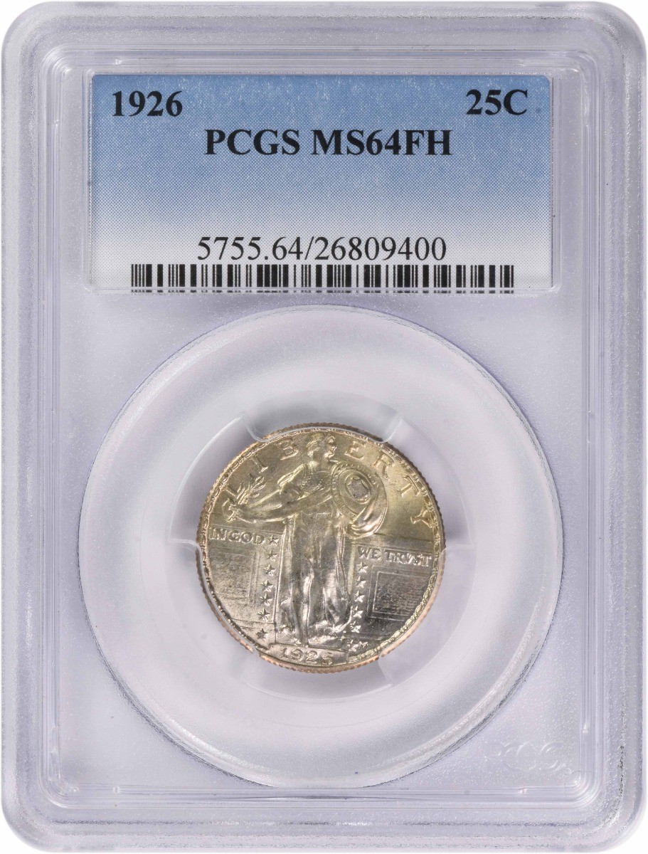 1926 Standing Liberty Silver Quarter MS64FH PCGS