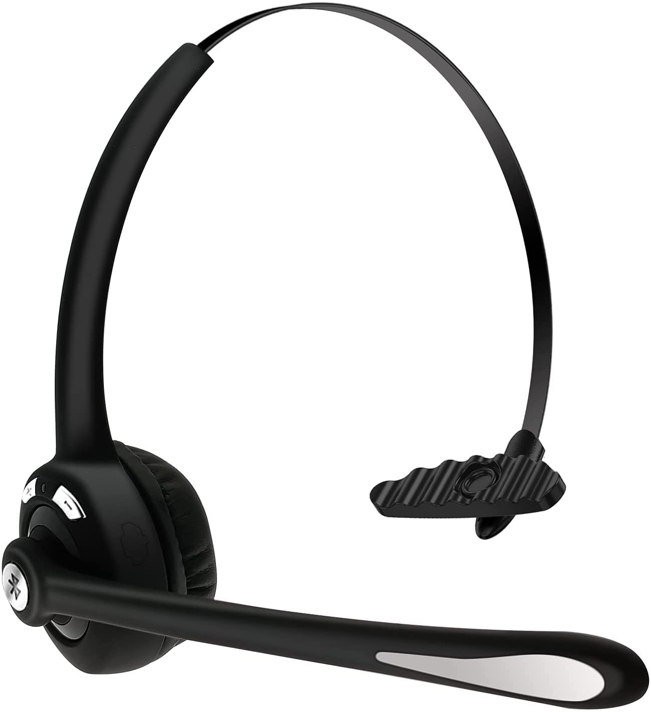 Bluetooth Headset with Microphone 12 Hours Talking Time for Trucker Wireless ...