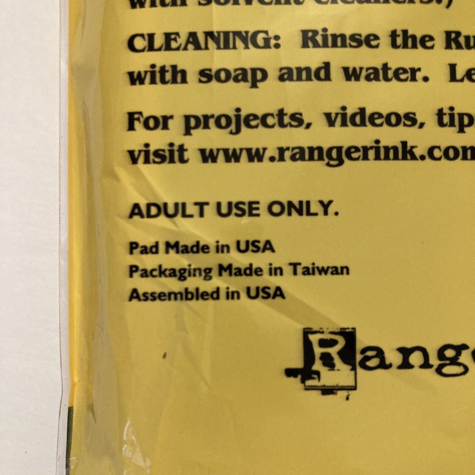 Stamp Cleaning Pad Inkssentials Rub It Scrub It Ranger