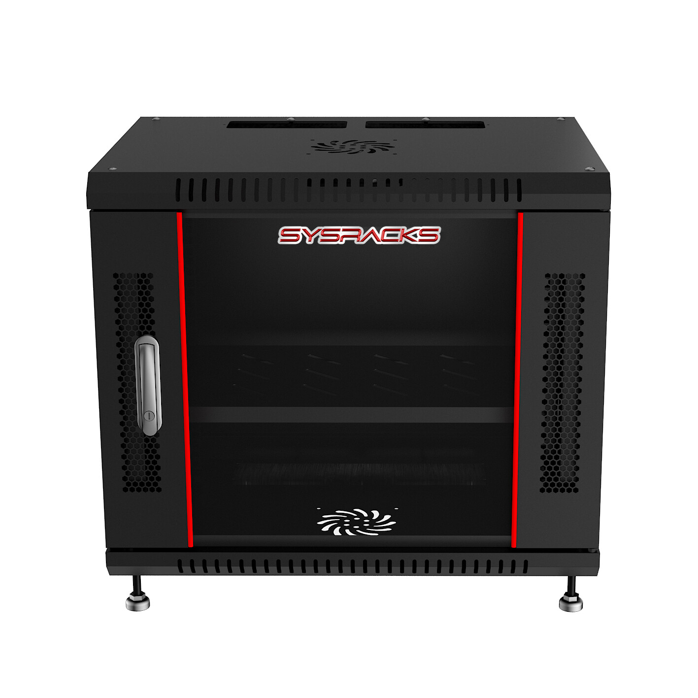 6U 24" Deep Wall Mount IT Network Server Rack Cabinet Enclosure - Accessories In
