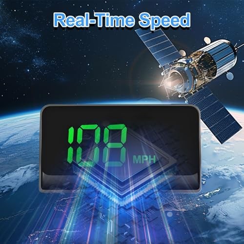 Car HUD Display Speedometer: GPS Windshield Head Up Display, Real Time