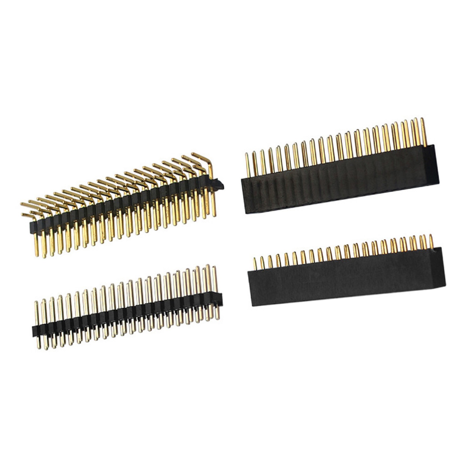 4x 2x20 PIN Socket Dual Male Header Pin Connector for Raspberry Pi Zero/Zero W