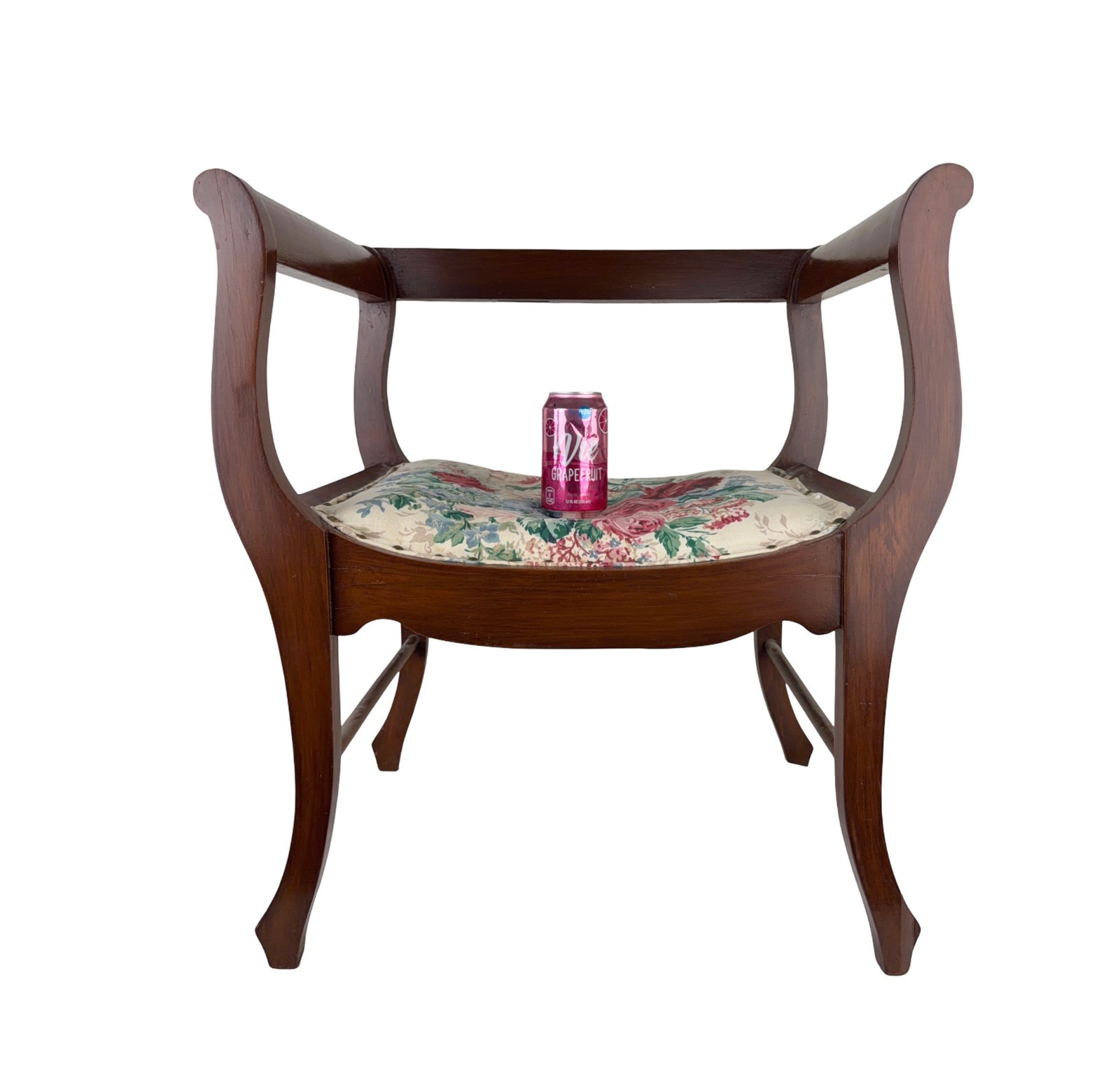 Antique Mahogany Bustle or Dressing Chair