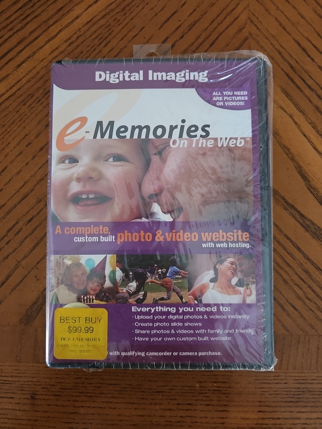 e-Memories on the Web Digital Imaging Software Custom Photo Video Website
