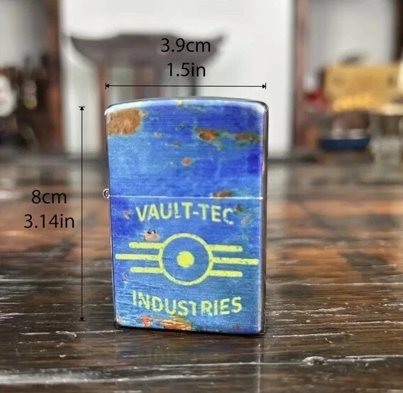 Fallout Flip Top Themed Lighter Vaultec Industries, NEW! WITH PROTECTIVE CASE!