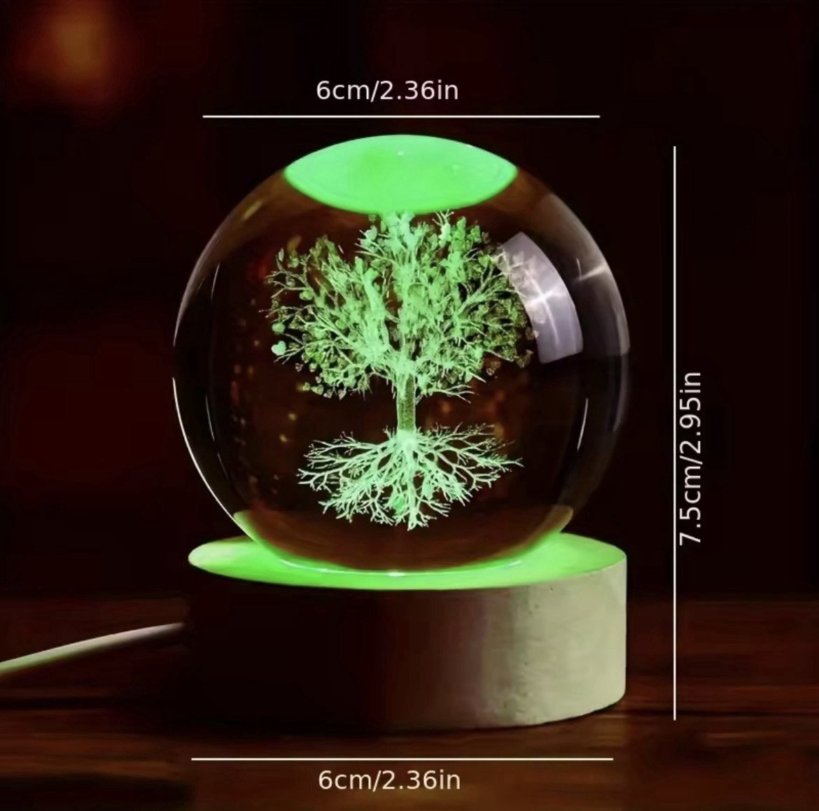 (4 PACK) BEAUTIFUL 3D Multi-Colored Laser Engraved Night Light 4 Pack Bundle