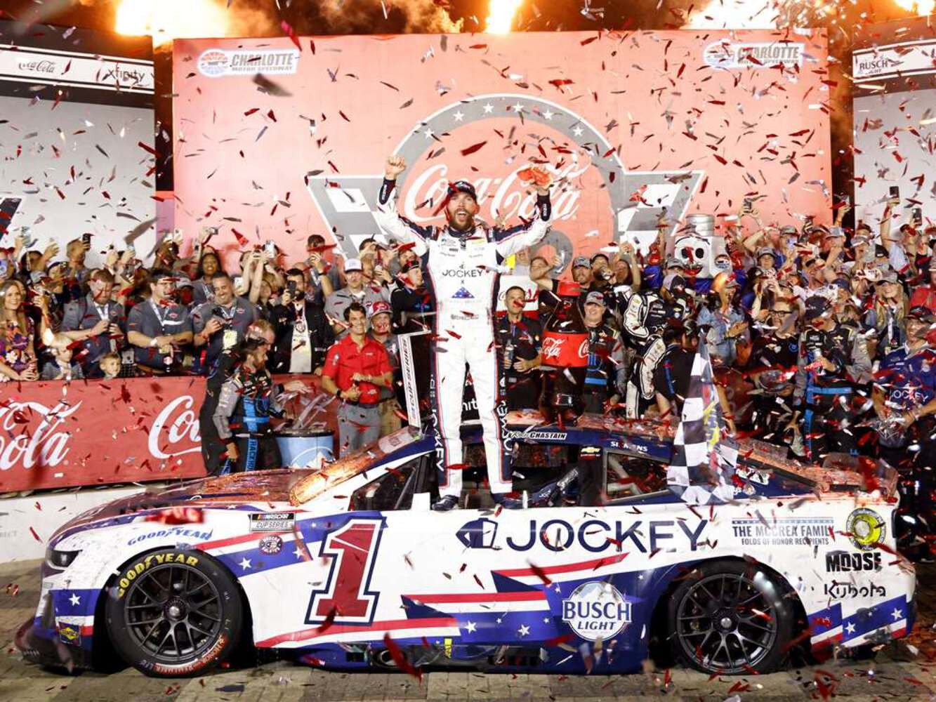 Ross Chastain 2025 Jockey Salutes Charlotte World 600 Race Win 1:64 Diecast