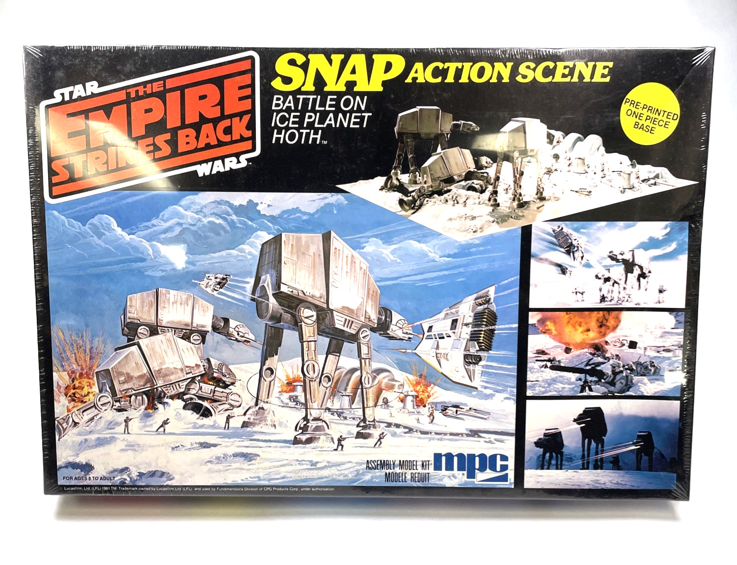 Battle Ice Planet Hoth Star Wars Action Scene MPC 1-1922 Model Kit Sealed