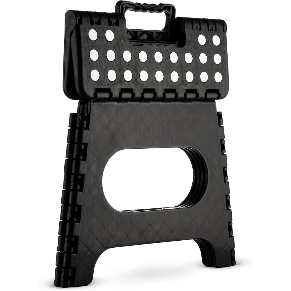 Folding Step Stool - 11" Hight - The Lightweight Step Stool is Sturdy Enough to
