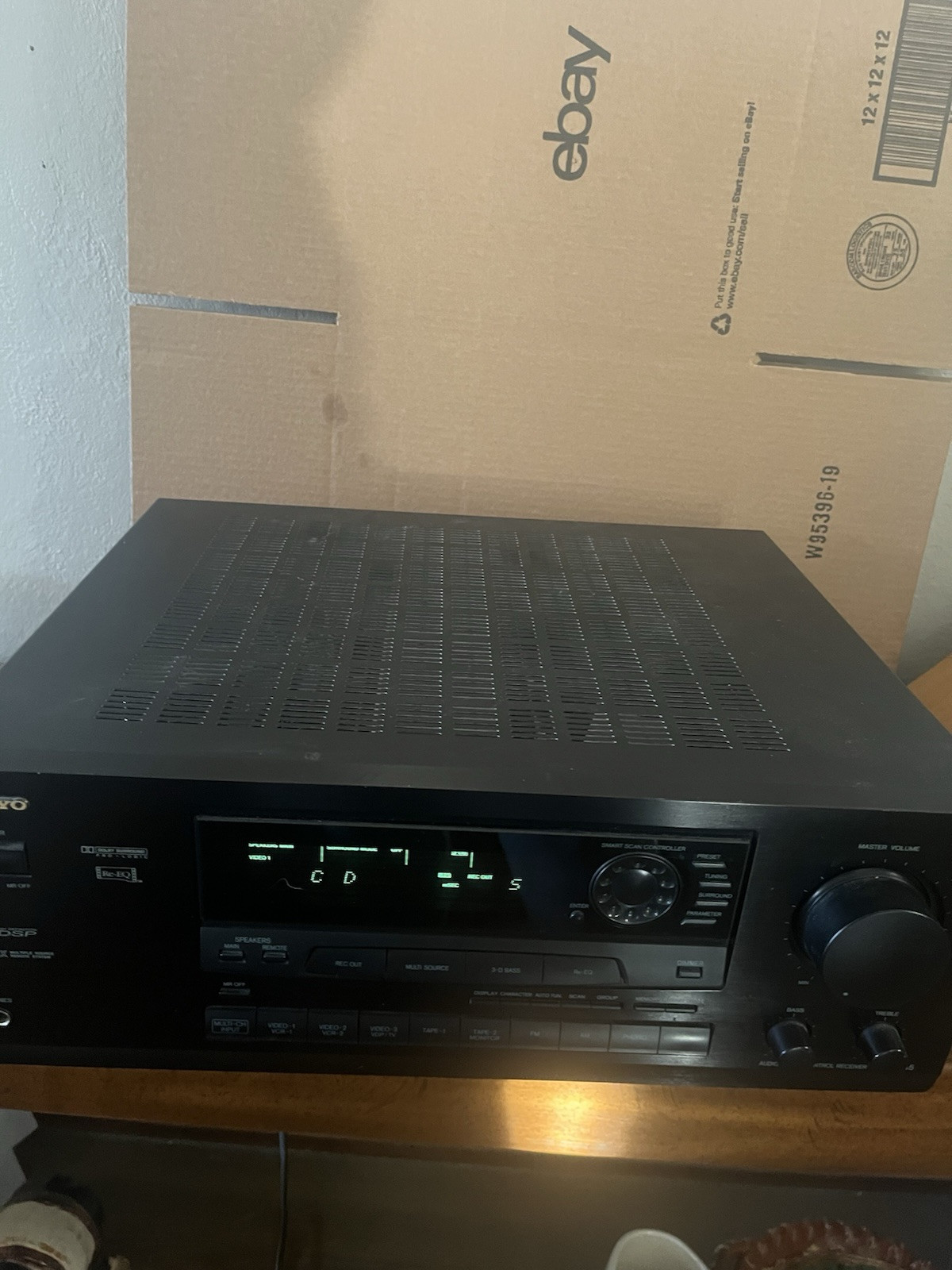 ONKYO TX-SV545 A/V Stereo Amplifier Receiver 75w Per Channel TESTED
