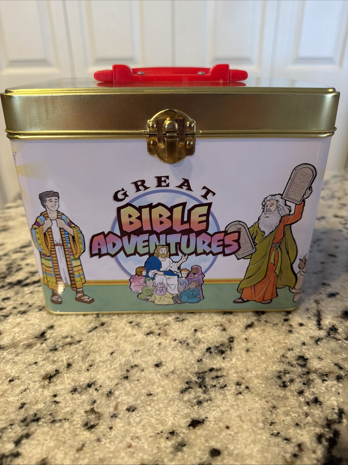 Great Bible Adventures Tin Case Box Full Of Cards Heroes Angels ALL SEALED