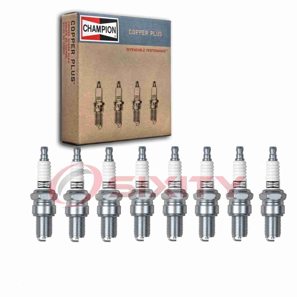 8 pc Champion Copper Plus Spark Plugs for 1959-1965 Fargo FW100 Panel ft