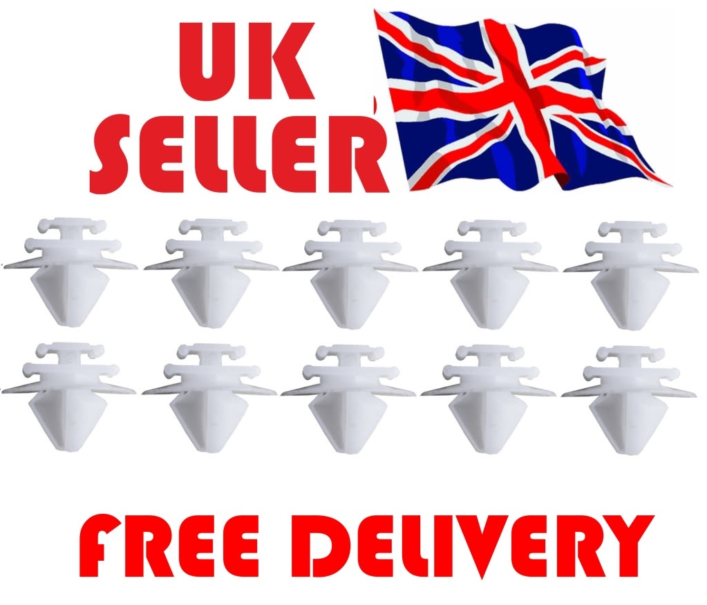 FOR FOR PEUGEOT/CITROEN DOOR MOULDING Trim CLIPS (10 pack)