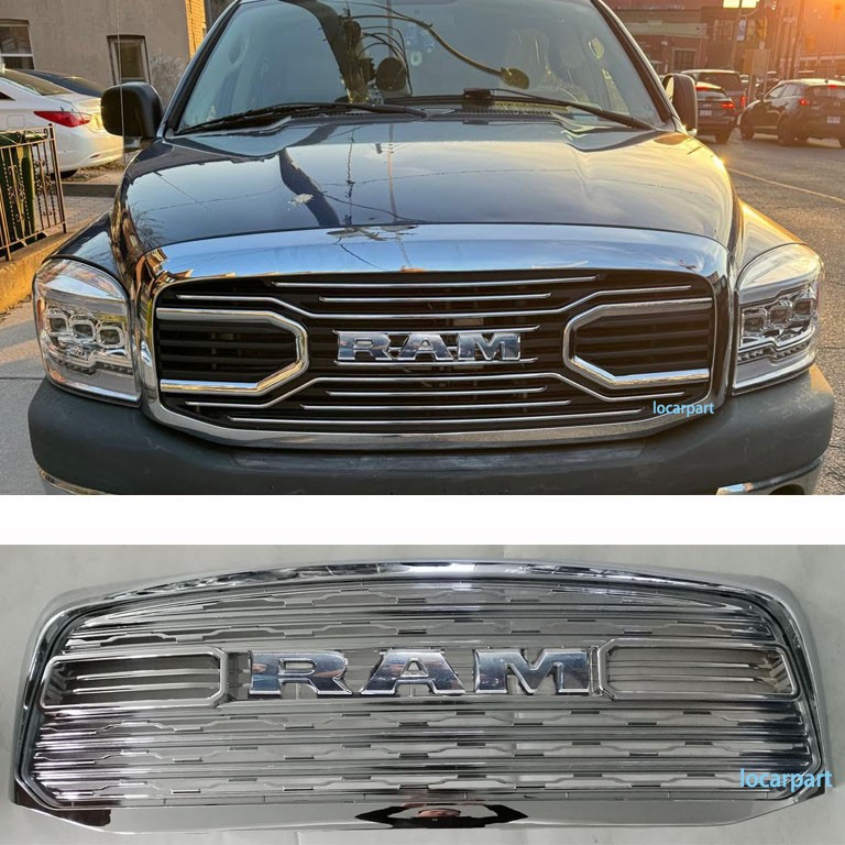 Chrome Grill For Dodge Ram 1500 LTD Limited Grill 2006 07 2008 Grille w/Letter