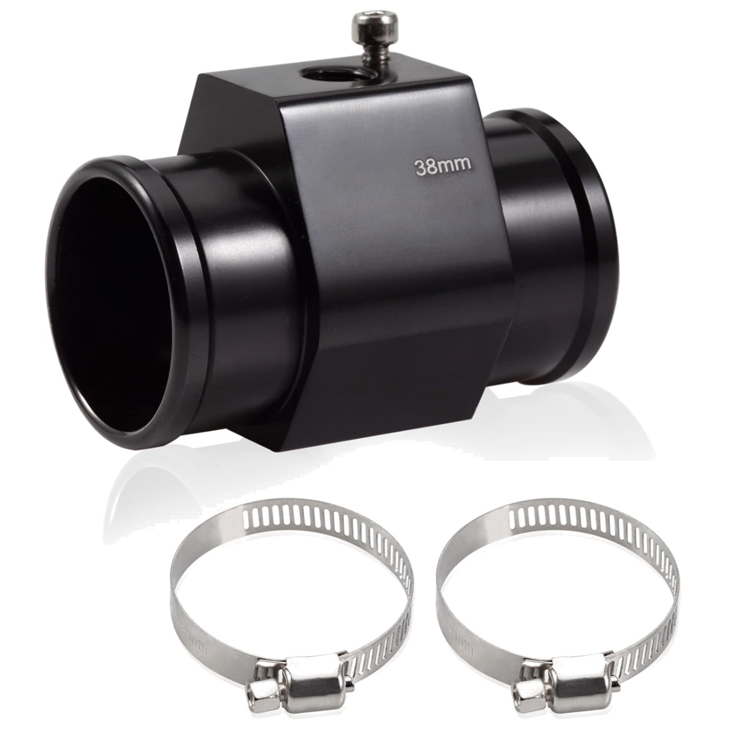 Aluminum Water Temperature Connector 38mm Radiator Hose Adapter