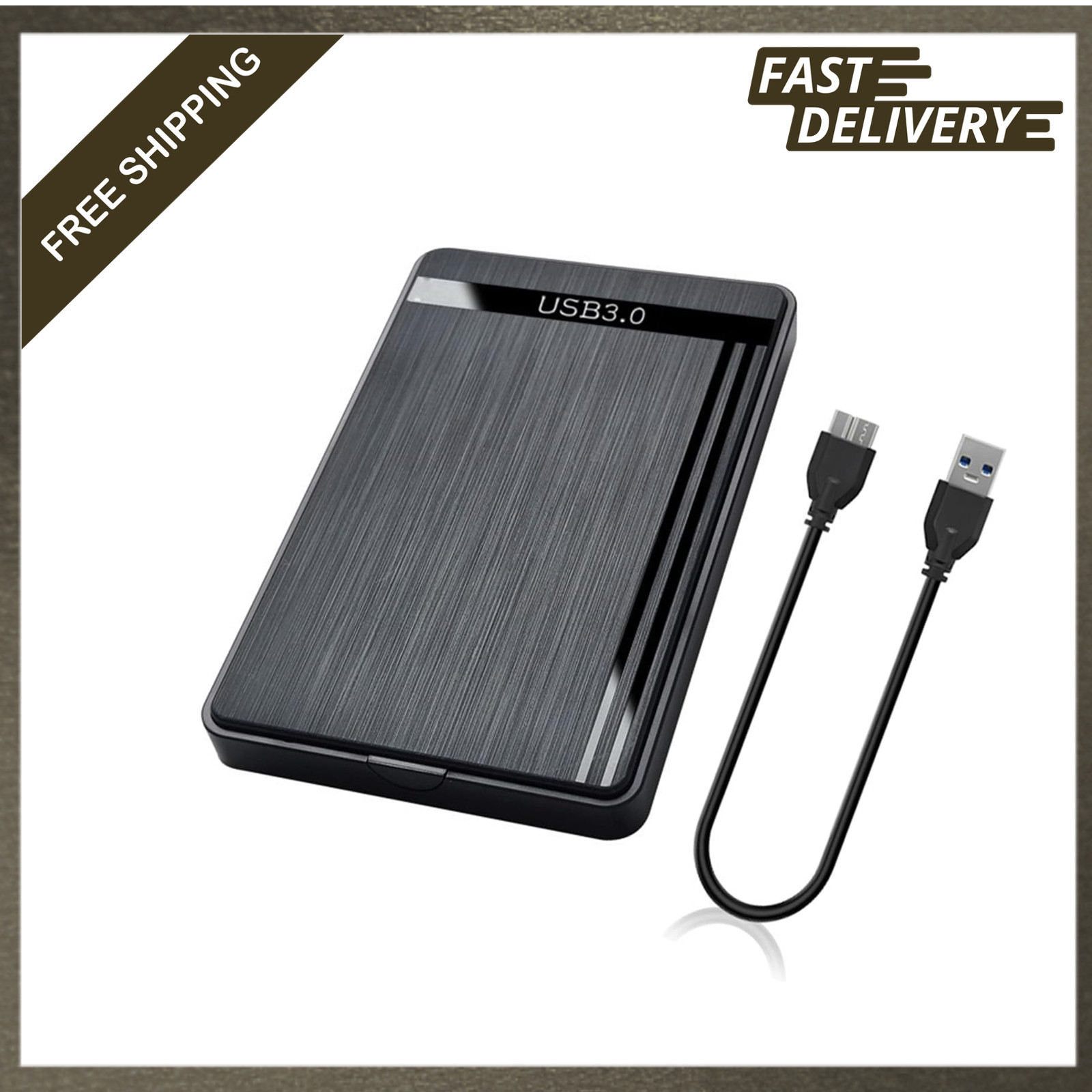 2.5 Inch SATA Hard Drive Enclosure USB 3.0 Tool-Free Compatibility SSD HDD case