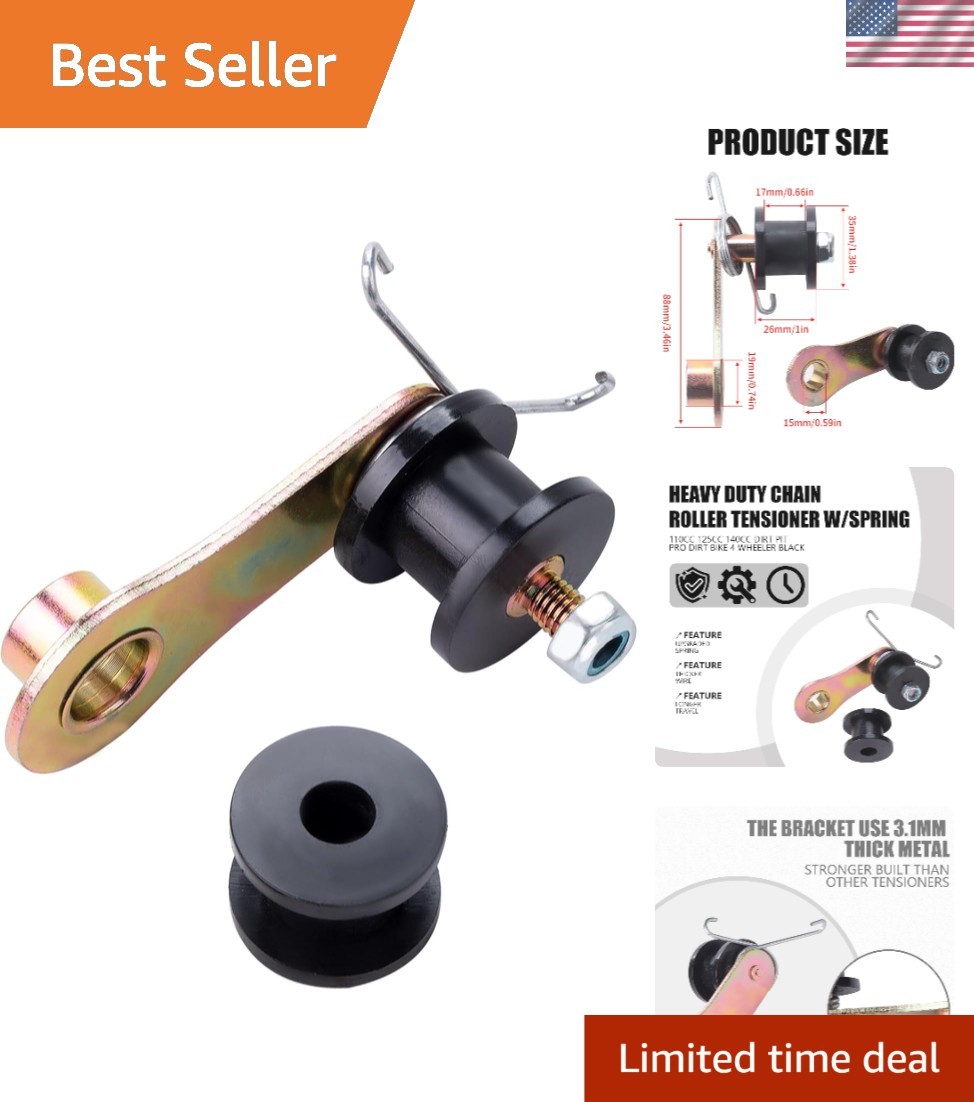 Brand New Heavy Duty Chain Roller Tensioner Black