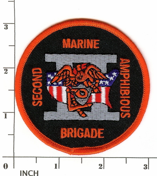 USMC 2d MAB reproduction PATCH ! 2nd Marine Amphibious Brigade ! Marines ! RARE!