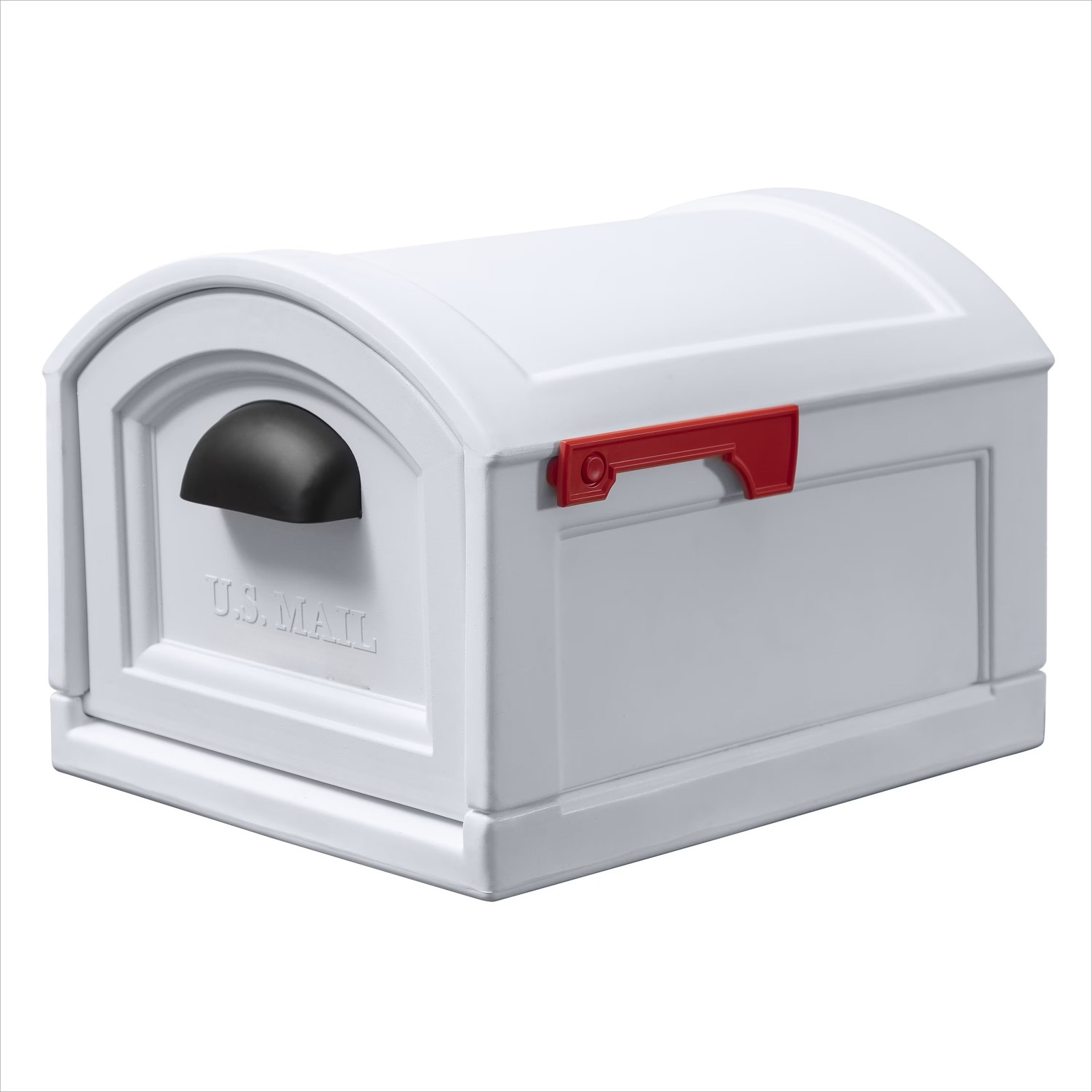 Classic White XL Town-to-Town Post-Mount Mailbox