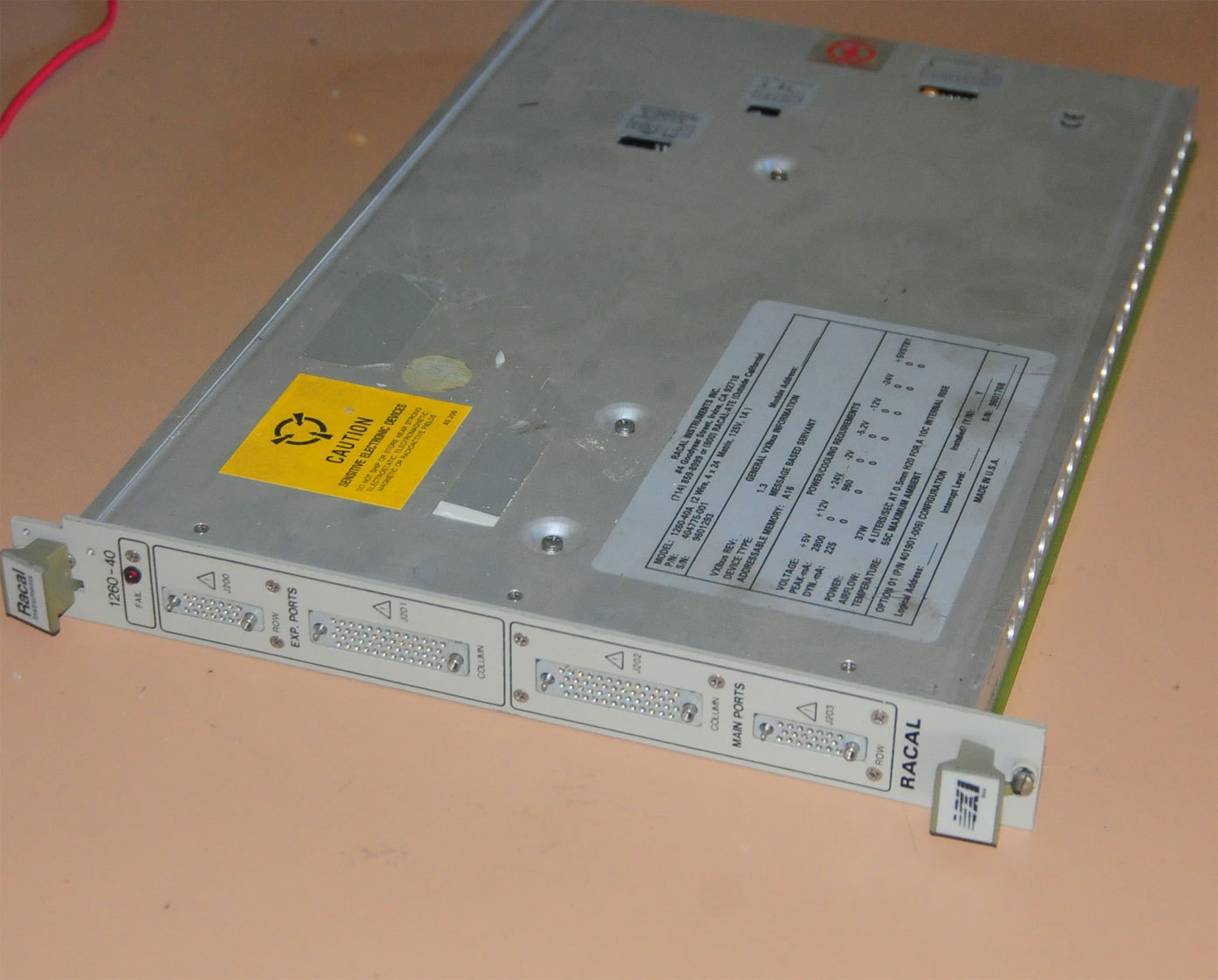 Racal 1260-40A 2-Wire, 4x24 Matrix Switch 125V, 1Amp- VXI Module