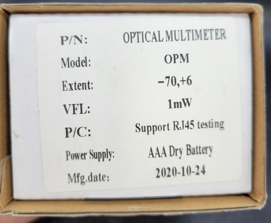 Mini 4 in 1 Function Fiber Optic Tester Optical Power Meter