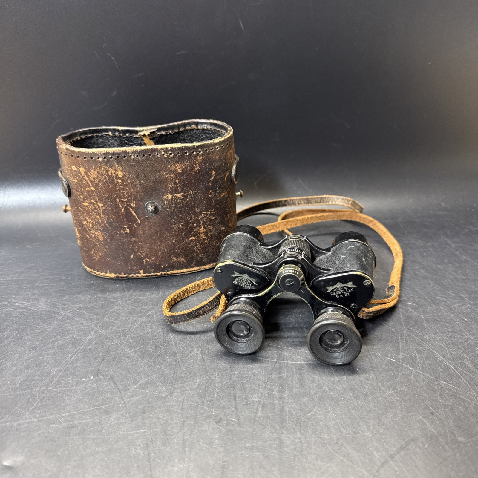 Vintage BUSCH No. 155631 Clarlux 6x21 Binoculars/ Made In Germany