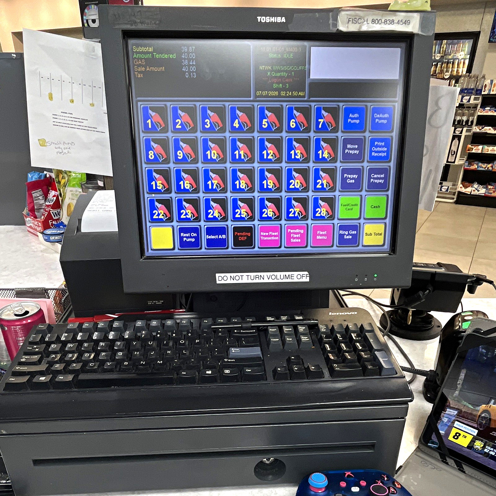 Toshiba Touchscreen Retail POS System Terminal w/ Keyboard & Cash Drawer