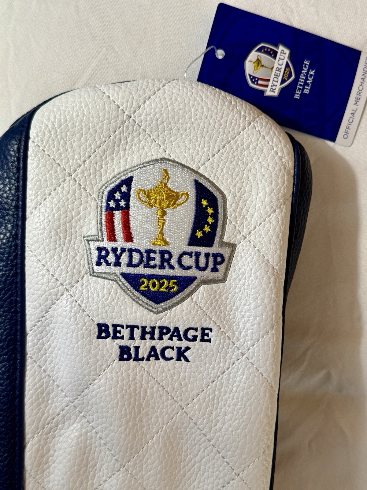 2025 Ryder Cup Driver Headcover Bethpage Black golf new