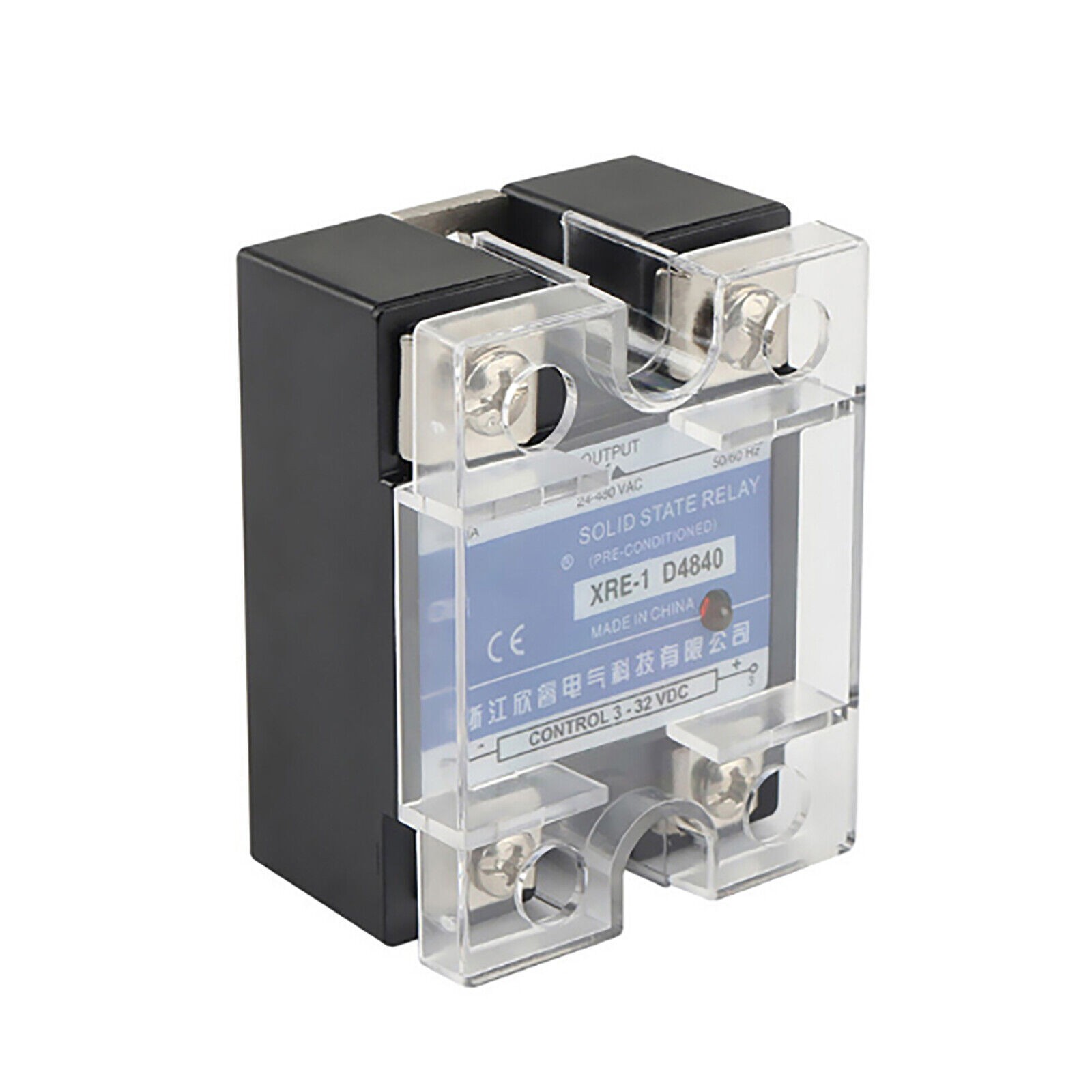 Relay Mute DC Control AC SSR Single Phase Solid State Relay For 3D Printer