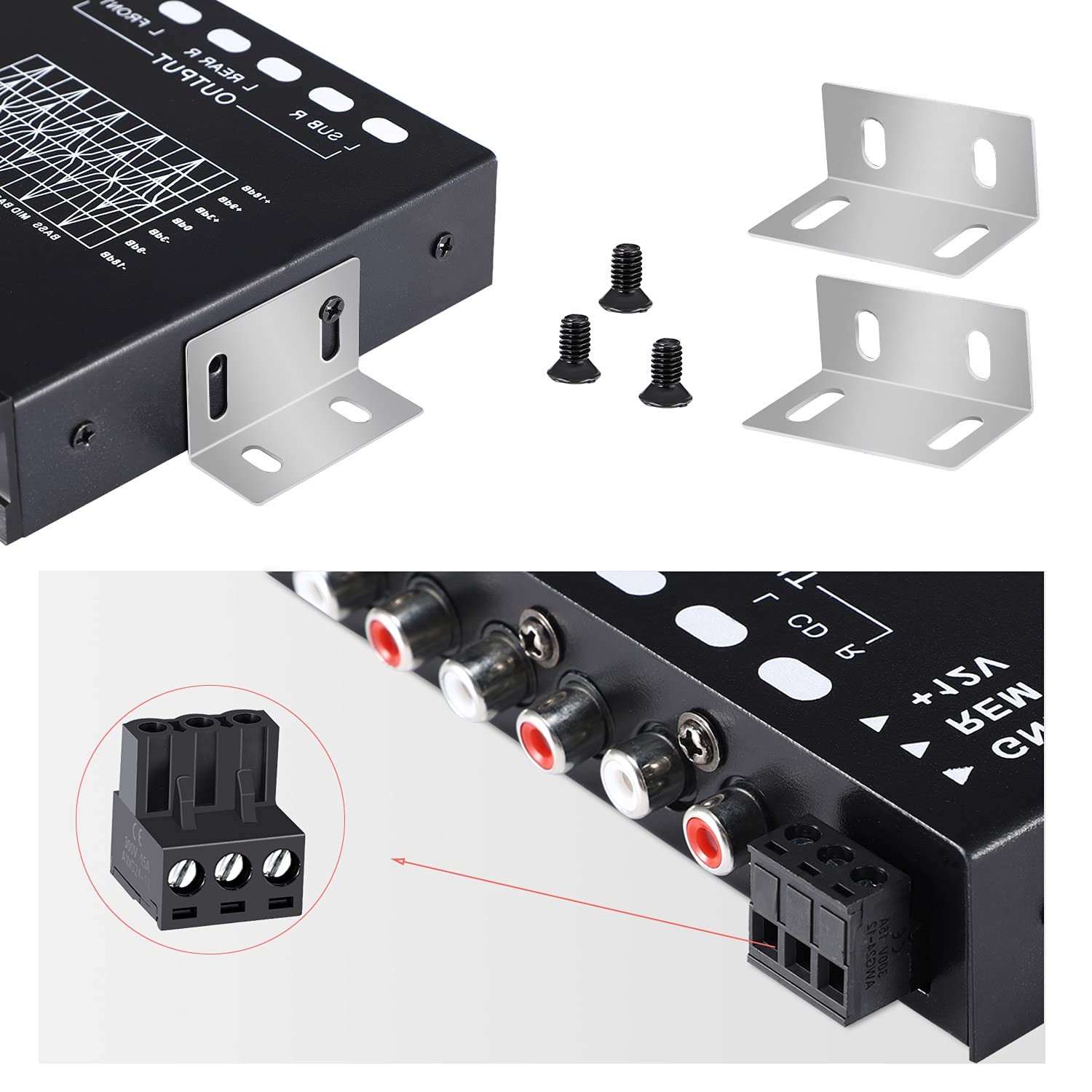 7-Band Car Audio Equalizer, Adjustable 7 Bands EQ Car Amplifier Graphic Equalize
