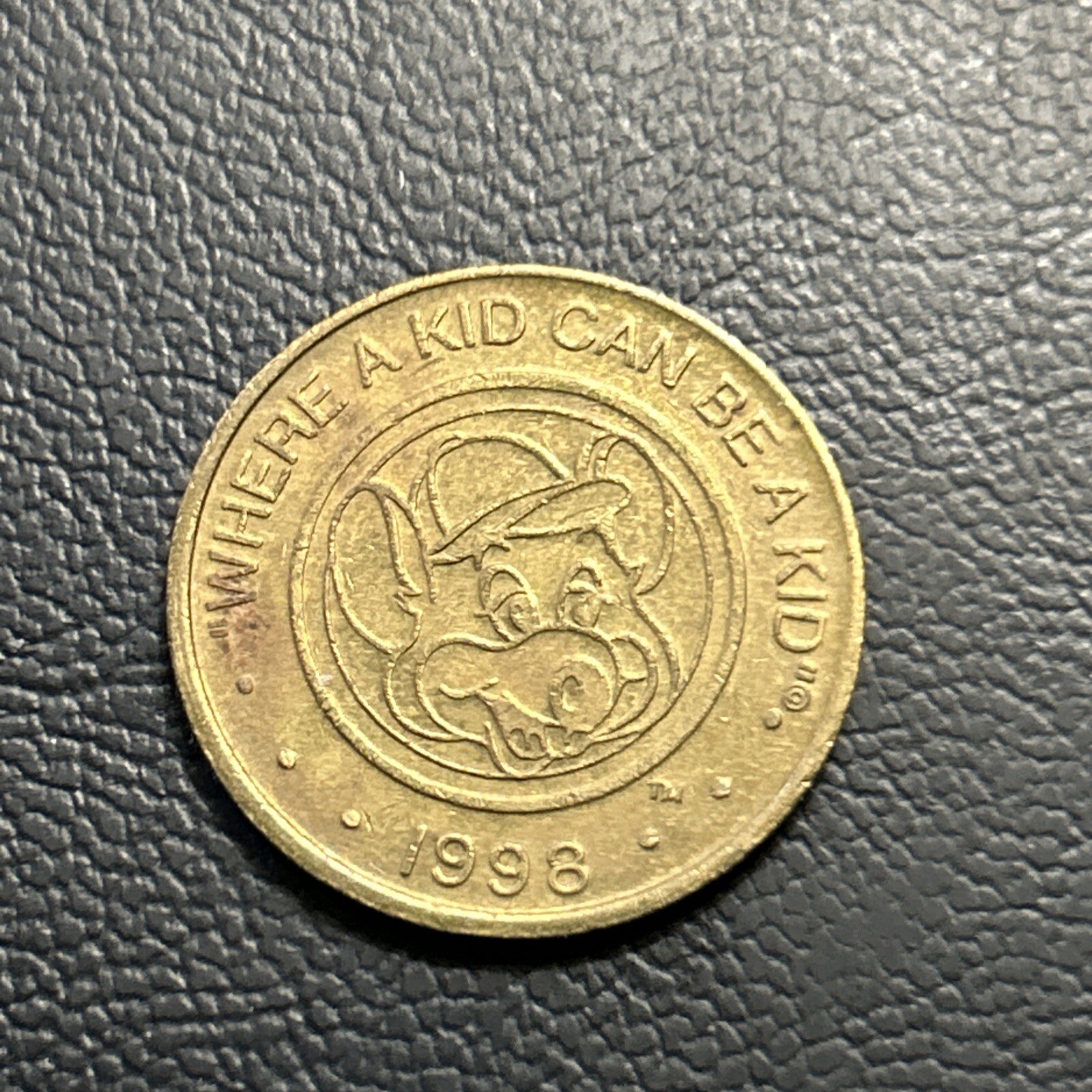 Chuck E Cheese, Where A Kid Can Be A Kid 1998 Video Arcade Token