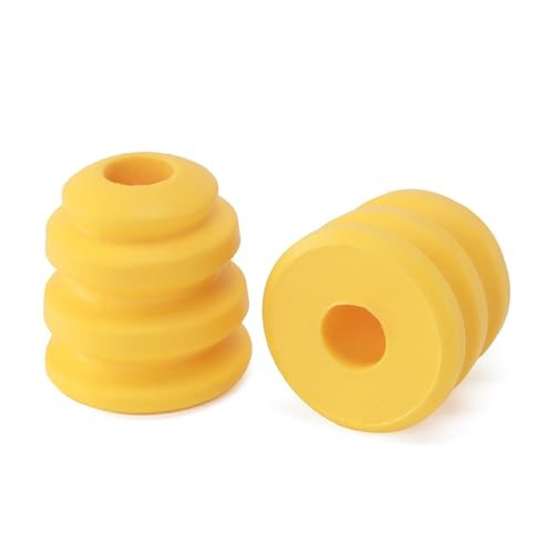 Front Bump Stops, Lower Control Arm Jounce Bumpers (Yellow) 2-pack, Compatible