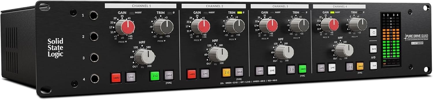 Solid State Logic Pure Drive Quad Audio Interface with Mic Preamps